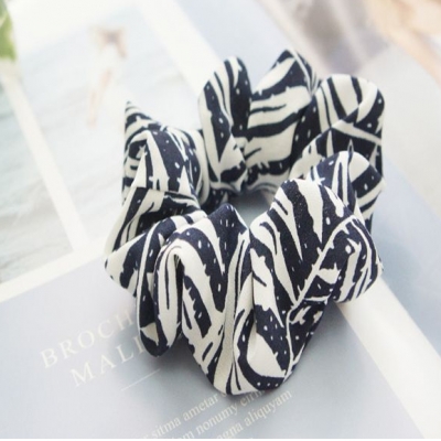 SUNHOO brand fabric flower printed scrunchies hair bands